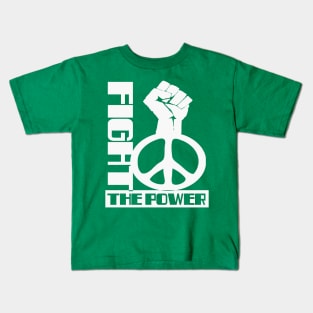 POWER TO THE PEOPLE (PEACE) FIGHT THE POWER Kids T-Shirt